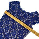 Eliza J Women’s Sz 0 Sleeveless Lace Blue Mini Fitted Sexy Dress Photo 7