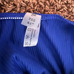 Zaful Women's Ribbed Bikini Set Blue Size Medium Scoop Neck Cheeky 2 Piece NWT Photo 3