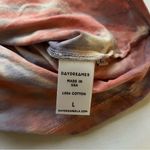 Daydreamer Tie Dye T Shirt Women’s L Crop Top Boxy Oversized Tee Kandi Stripe Photo 4