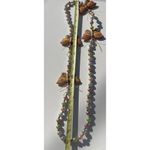 Vintage Butterfly Color Pearls Beaded Ceramic Quality Necklace 80s Sz 19” Pink Photo 3