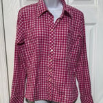 Lilly Pulitzer  Plaid Gingham Button-Up Shirt size 8 Photo 0