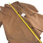 ZARA Handmade Camel Beige Waterfall Wool Blend Draped Coat Photo 6