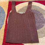 Vince Ribbed Sweetheart Tank Top Hazelnut Brown Women’s Size Small Photo 0