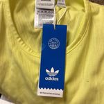 Adidas  Adicolor Essentials Rib Tank Top Pulse Yellow size 8 Photo 3