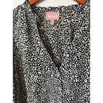 Show Me Your Mumu  Black White Leopard Print Long Sleeve Blouse Womens S Photo 3