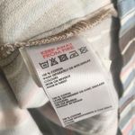 BDG  Pastel Lollipop Stripe Button Front Denim Overall Mini Dress Sleeveless Blue Photo 8