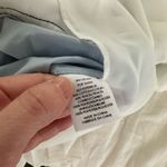 Derek Lam 10 Crosby Women’s 00 Blue White Mixed Media Shirtdress Photo 4