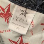 Peoples Liberation Womens 30‎ Mary Trouser Flare Jeans Dark Faded Denim Star Blue Photo 3
