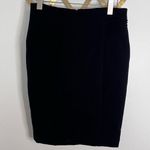 ZARA  Basic Wool Pencil Skirt Hip Detail Black Medium Photo 0