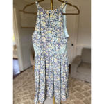 Disney  Cinderella Mini Dress Ditsy Floral Romantic Enchanted Whimsical Pastel L Photo 3