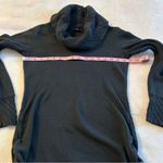 Calvin Klein  black cotton cowl neck sweater size S crochet neck and wrists Photo 10