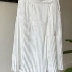 Altuzarra Mayumi white pleated side tie skirt Size 4 Photo 2