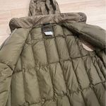 Eddie Bauer Vintage  Women’s Green Cotton Goose Down Quilted Puffer Vest Size M Photo 4