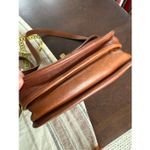 Coach Vintage 90s Prairie Bag 9954 British Tan Leather Flap Turnlock Crossbody B Photo 4