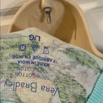 Vera Bradley  Lemon Grove Ribbed Pajama Shirt Top Green Yellow  12/14 Large NWT Photo 2