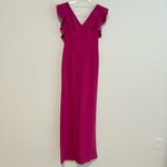 Lilly Pulitzer Kallie Ruffle Jumpsuit Bordeaux Berry Purple size 00 Photo 1