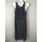 Lauren Ralph Lauren Navy & White Polka Dot V Photo 3