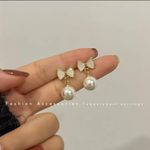 Gold Plated Pearl Earrings Photo 0