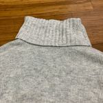 EXPRESS  Turtleneck‎ Sweater womens Small Gray Long Sleeve Knit Tunic Oversize Photo 2