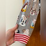 Disney  Pajama Top Shirt Holiday Christmas Cocoa Desserts Mickey Minnie Mouse NWT Photo 2