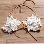 NEW Velvet Velour & Lace Customized String Gemstone Bikini Glam Size Small Sugar Photo 5