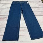 Old Navy  Mid Rise Wide Leg Jean Medium Wash Size 16 Tall Long NEW Photo 0