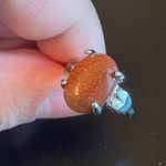 Windsor tan gemstone S925 silver ring size 6.5 Photo 4