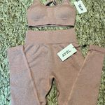 AYBL NWT ABYL Recharge Seamless Leggings and Sports Bra Set - Pink  Photo 0