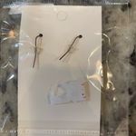 Gray and Black Stone Earrings Photo 1