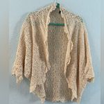 100% Cotton Crotchet open front Cardigan Sweater Size XS Photo 0