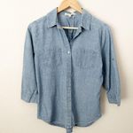 Anthropologie HESTER & ORCHARD x  | Chambray Denim Shirt Button Down | Size Small Photo 1