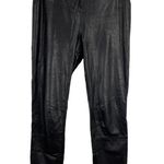 Lysse Womens Size Medium Jones Embossed Texture Faux Leather Leggings Black Photo 1