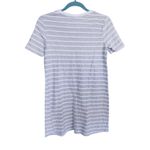 BCBGeneration Gray Scallop Striped Shirt Dress Sleeveless Small Preppy Academia Photo 2