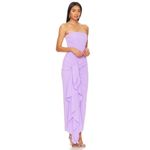 Solace London Thalia Midi Dress in Lilac 4 New Womens Column Cocktail Photo 2