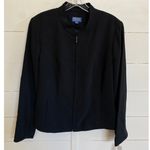 Pendleton Petite Blazer Jacket Women's 16P Black Zip Front Career Work NWT Photo 4