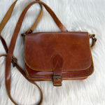 Handmade  Brown Leather Small Saddlebag Crossbody Photo 0
