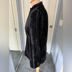 Unique spectrum Black Velvet V Neck Ruffle Sequin Accent Top Witchy Whimsigoth Vampy Photo 5