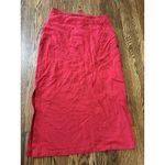 st. john's bay 100% Cotton Red Skirt Womens Large Tall Maxi Modest Vintage 90s Photo 7