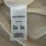 Equipment NWOT  Cream Satin Button Front Blouse  Photo 15