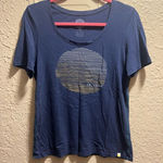 Life is Good Blue Fitted Shirt Woman’s Size Medium Photo 0