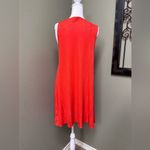 ZARA orange sleeveless vneck front knotted mini dress Photo 2