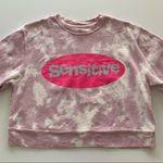 By Samii Ryan | Sensitive Pink Tie Dye Cropped Sweatshirt Small Photo 1
