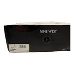 Nine West Women's Size 10 Liya Heeled Sandals Silver Metallic Mirrored platform Photo 7