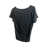 J.Crew Slub Cotton V-neck Tee Shirt Black Casual Short Sleeve Top Weekend Lounge Photo 3