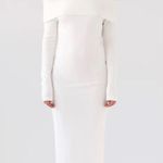 Peppermayo Exclusive - Alexandra Off Shoulder Knit Maxi Dress - Ivory Photo 1