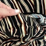 Live to be spoiled  black yellow red striped casual flare leg pants 90s costume Photo 4