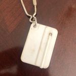 Vintage Trans Loire 44 White Keychain with Pen Photo 1