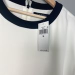 Ralph Lauren  Women's Ivory Black Crew Neckline Shift‎ Shirt Dress Size 16 Office Photo 2