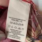 Free People  Lovely Day Red Floral Tie Front Tunic Mini Dress S Boho Flowy Boxy Photo 4