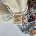 Porridge Women's Quilted Sweater Floral Puff Sleeve Cream Size S White Photo 3